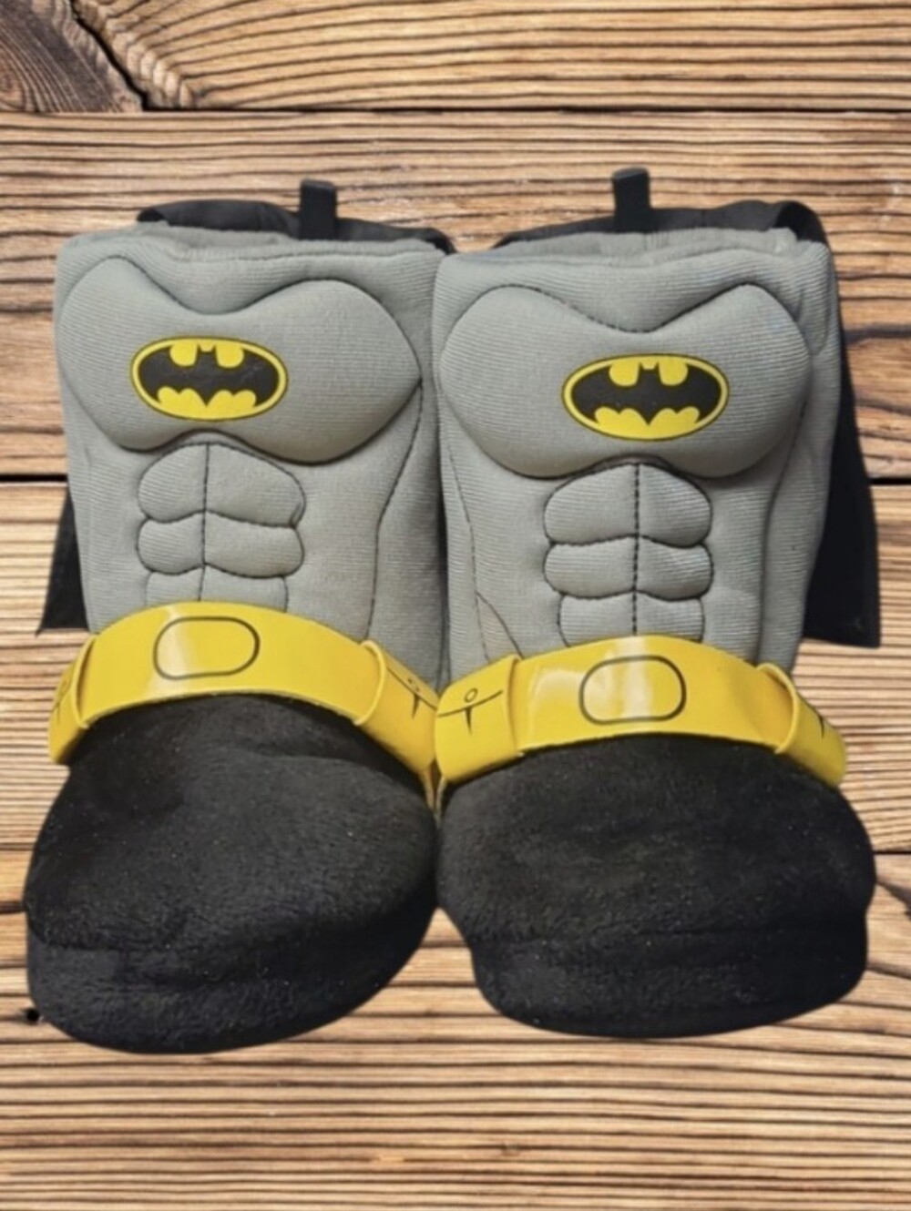 NEW-"I AM BATMAN" BATMAN SLIPPERS HOUSESHOES-7/8 M